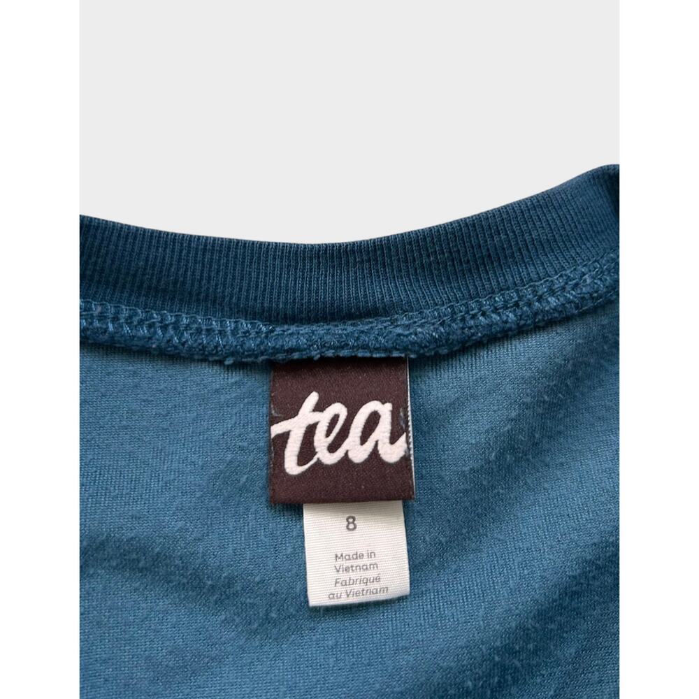 Tea Collection Velour Ruffle Tunic Top, Size 8 - Picture 5 of 8